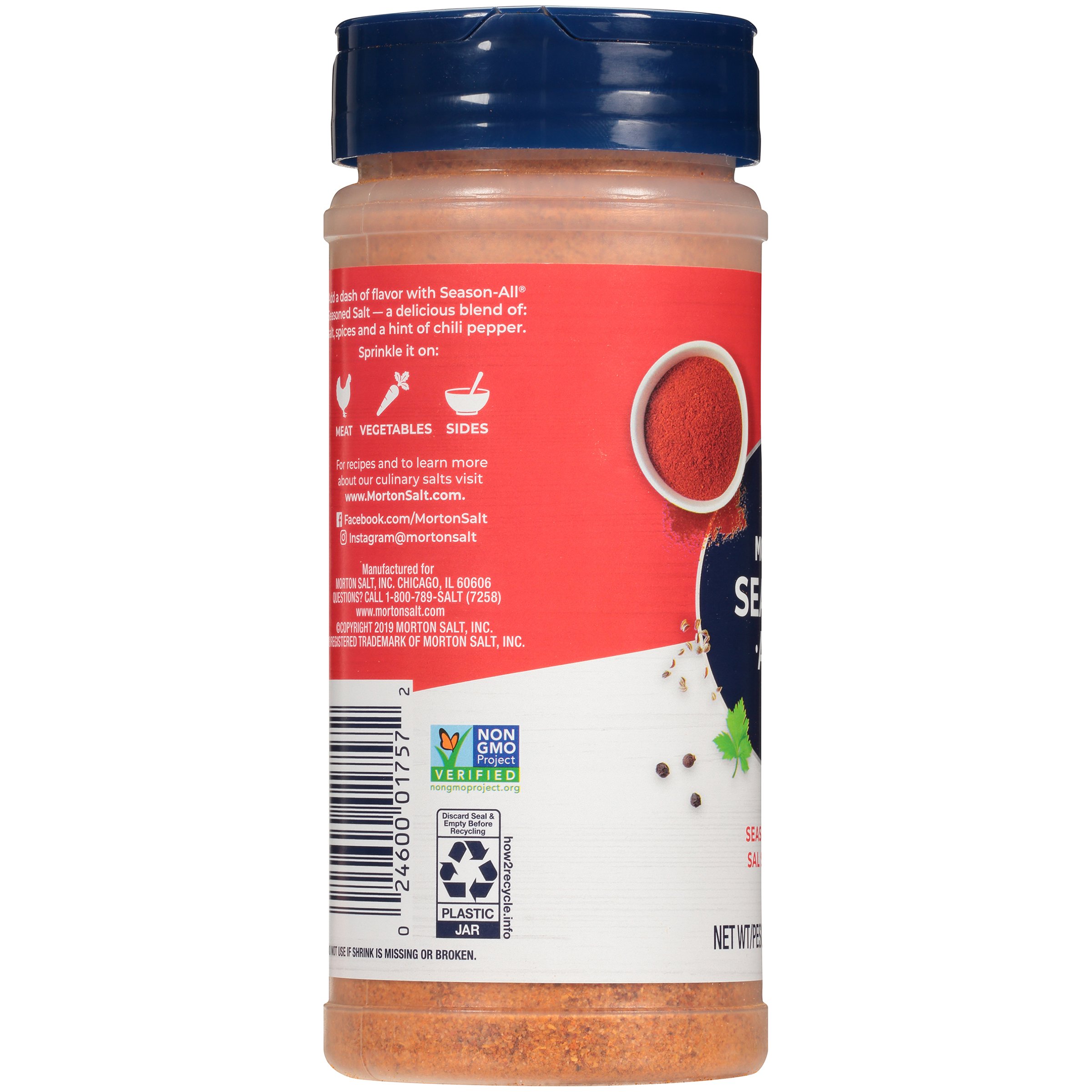 Morton Season-All Seasoned Salt 35oz : Mixed  