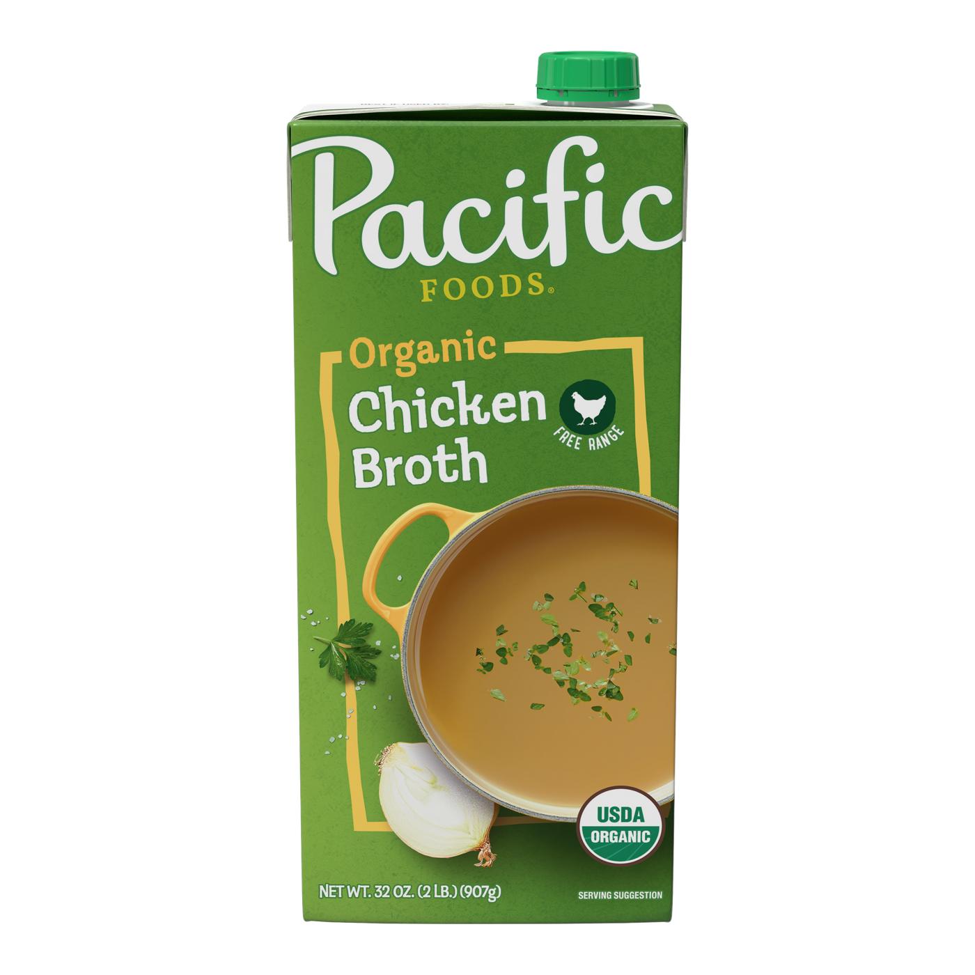 Pacific Foods Organic Free Range Chicken Broth; image 1 of 6