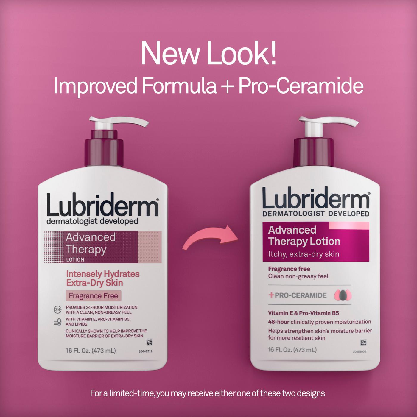 Lubriderm Advanced Therapy Lotion; image 3 of 9