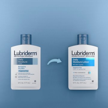 Lubriderm Daily Moisture Lotion + Pro-Ceramide - Unscented, 6 oz