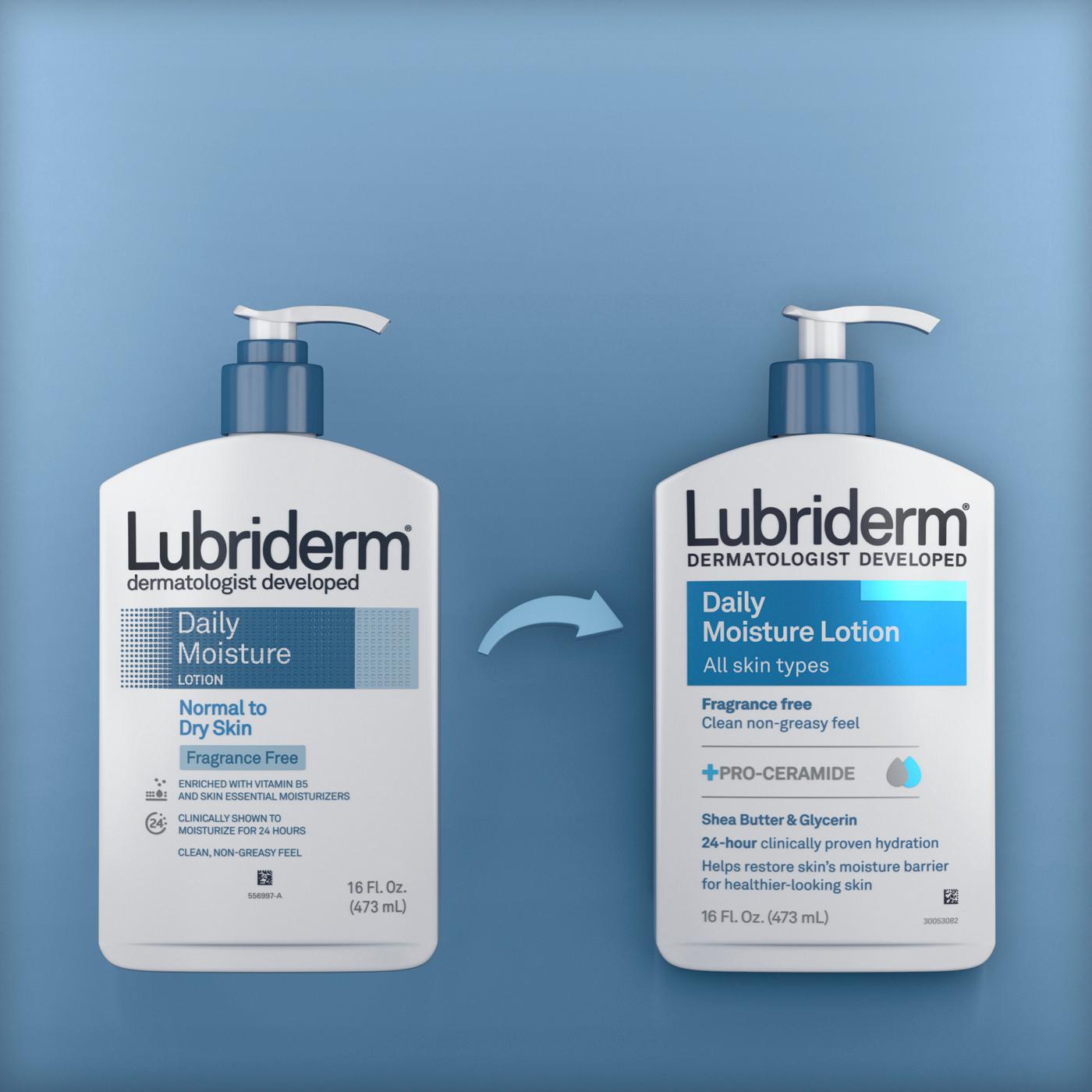 Lubriderm Fragrance-Free Daily Moisture Lotion; image 7 of 9