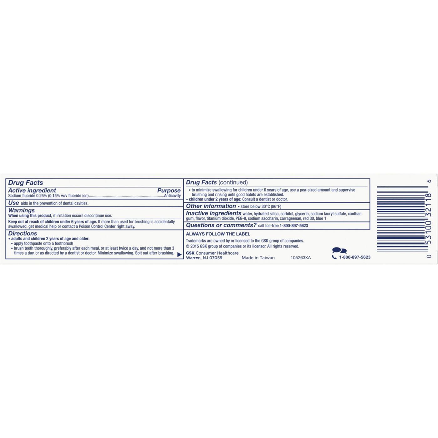 Aquafresh Sugar Acid & Cavity Protection Fluoride Toothpaste - Cool Mint; image 6 of 7