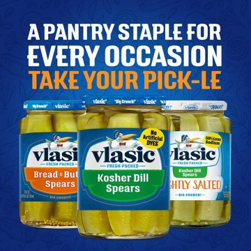 Vlasic Kosher Dill Spears, 24 oz