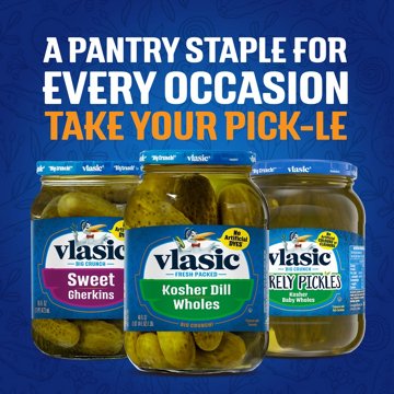 Vlasic Kosher Dill Wholes, 46 oz