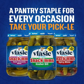 Vlasic Snack'mms Kosher Dill, 16 oz