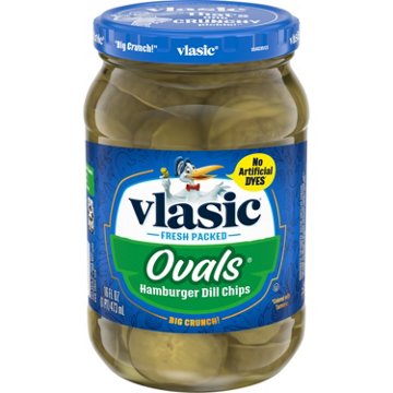 Vlasic Ovals Hamburger Dill Chips, 16 oz