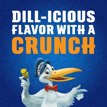 Vlasic Ovals Hamburger Dill Chips, 16 oz