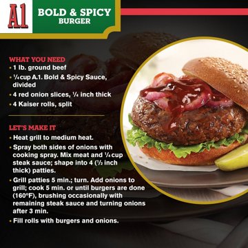 A1 Bold and Spicy Steak Sauce, 10 oz