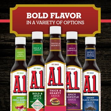 A1 Thick & Hearty Steak Sauce, 10 oz