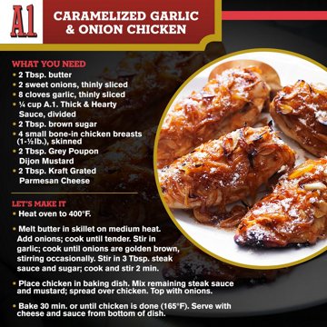 A1 Thick & Hearty Steak Sauce, 10 oz