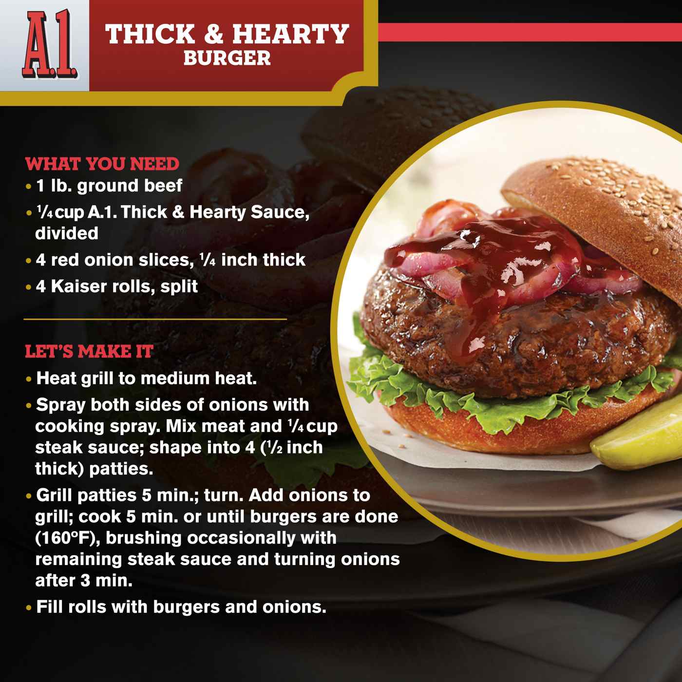A1 Thick & Hearty Steak Sauce; image 7 of 7