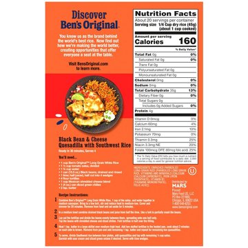 Ben's Original Enriched Long Grain White Parboiled Rice, 2 lb