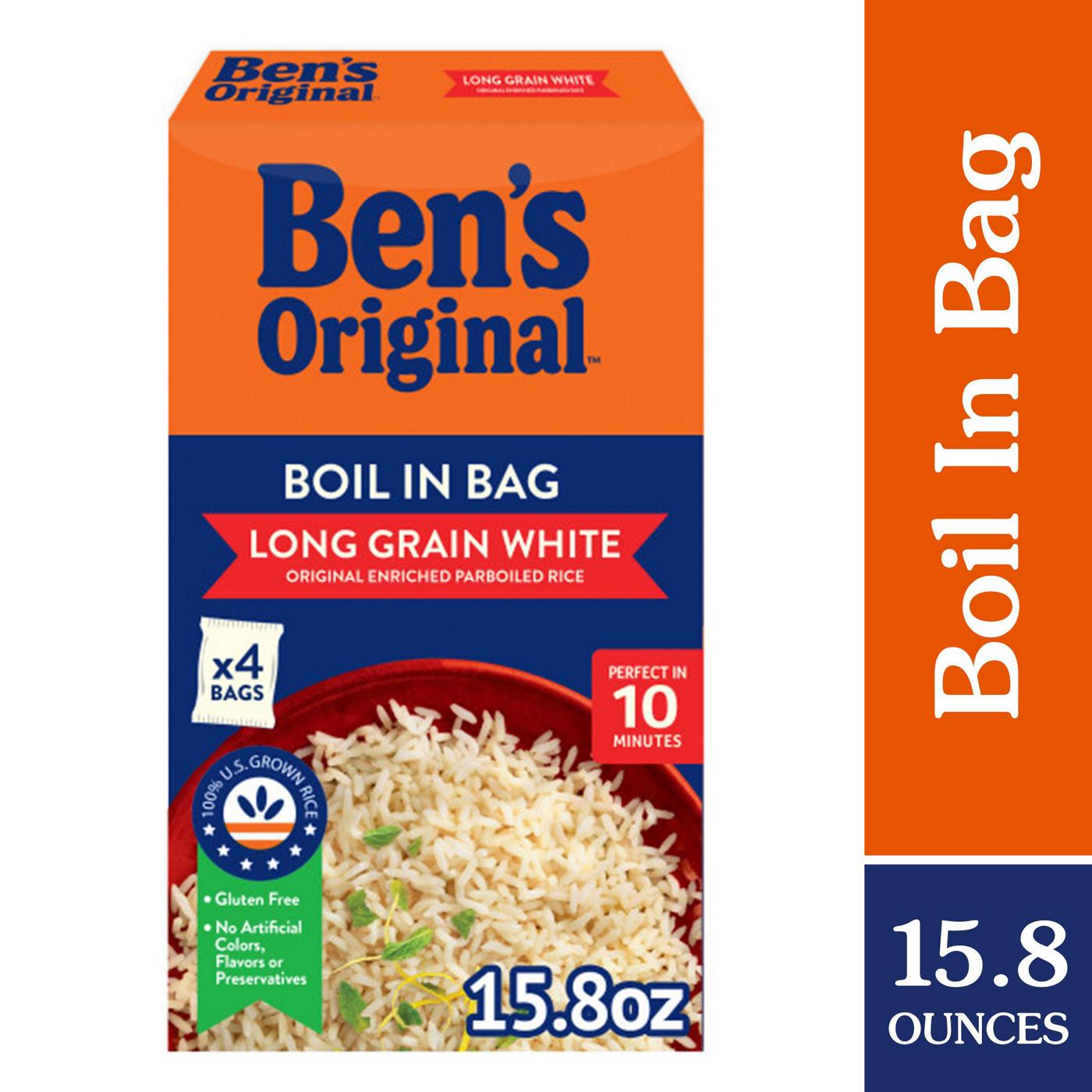 Ben's Original Enriched Parboiled Long Grain White Boil in Bag Rice