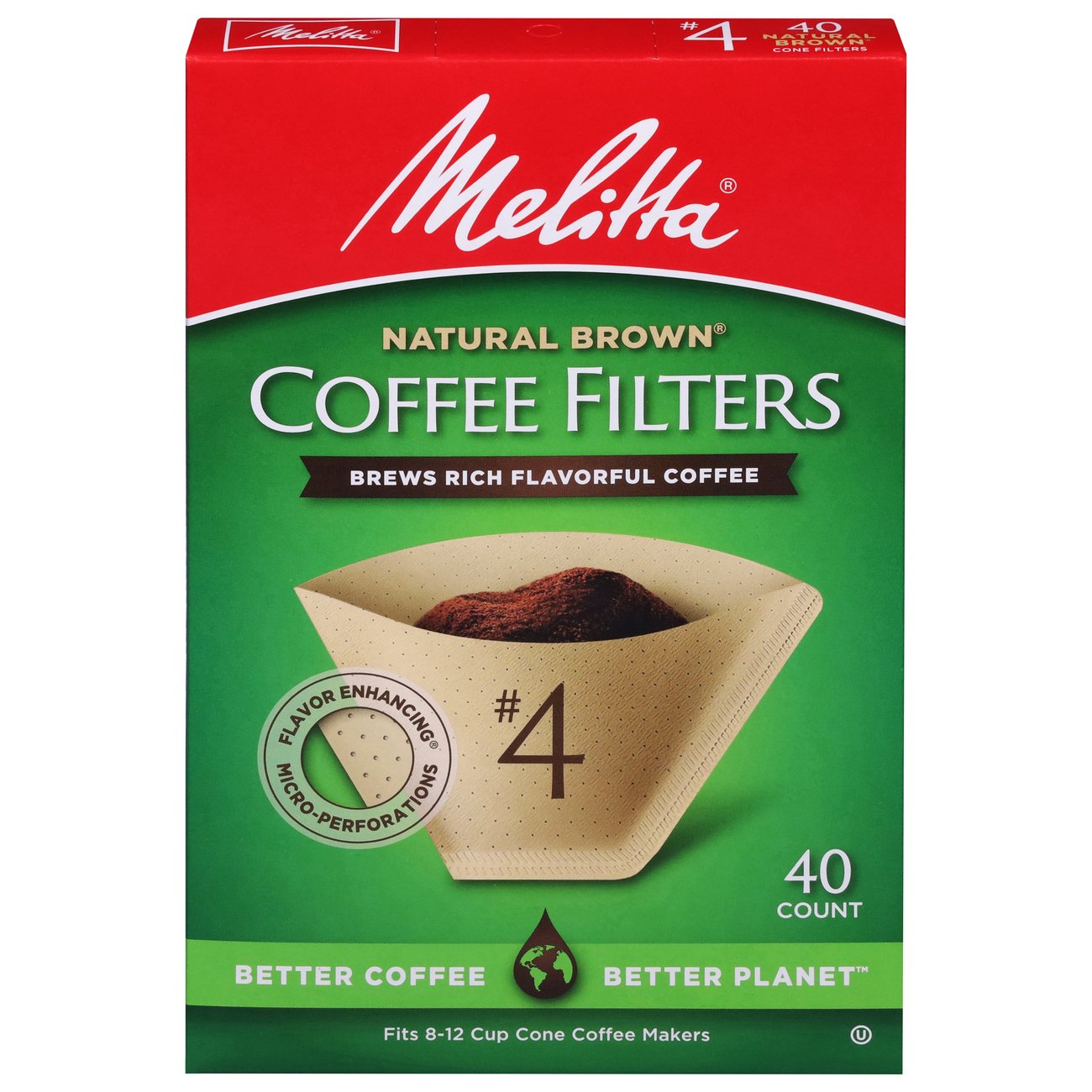 Melitta No. 4 Cone Coffee Filters Natural Brown Shop Coffee Filters