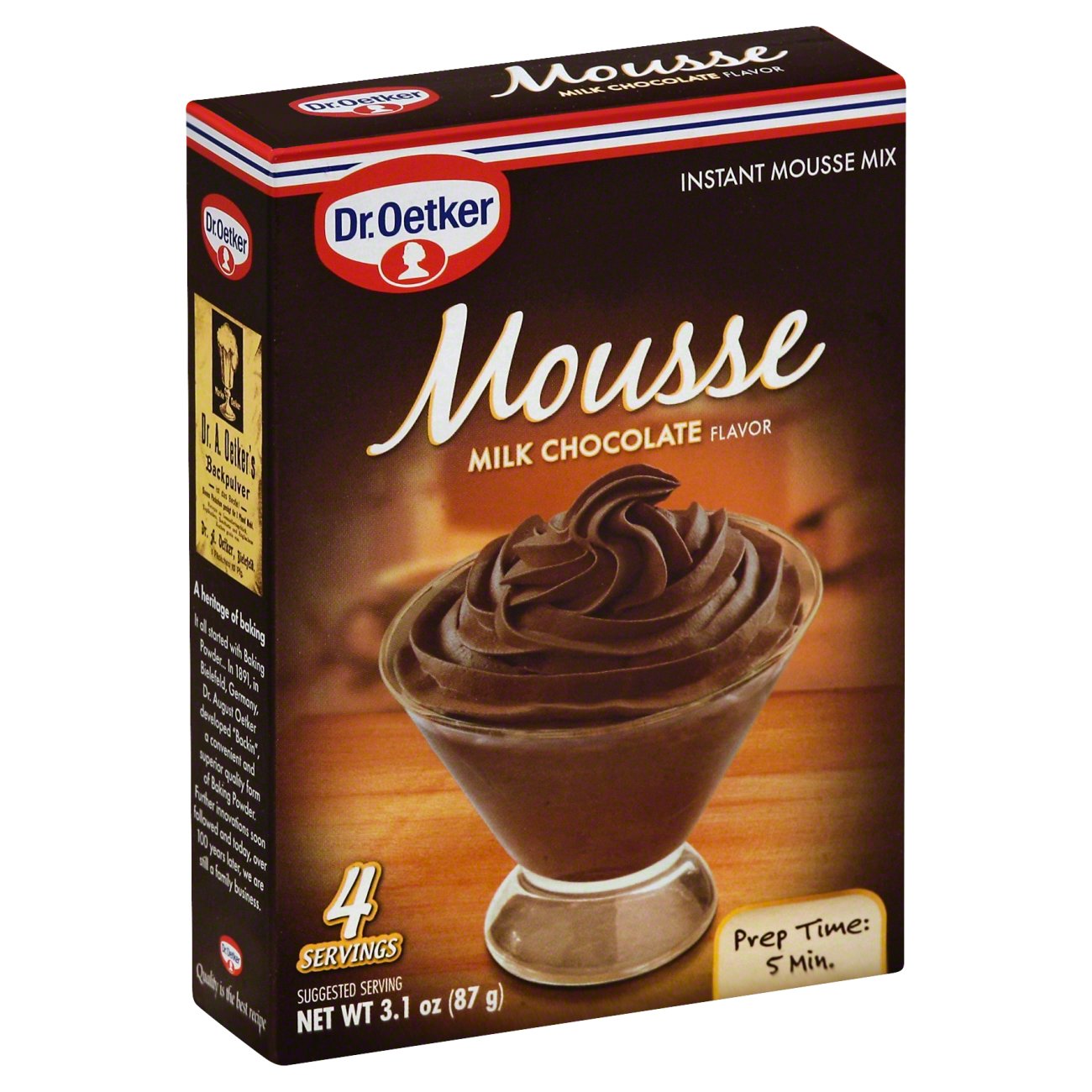 Dr. Oetker Milk Chocolate Mousse Mix Shop Pudding & gelatin mix at HEB
