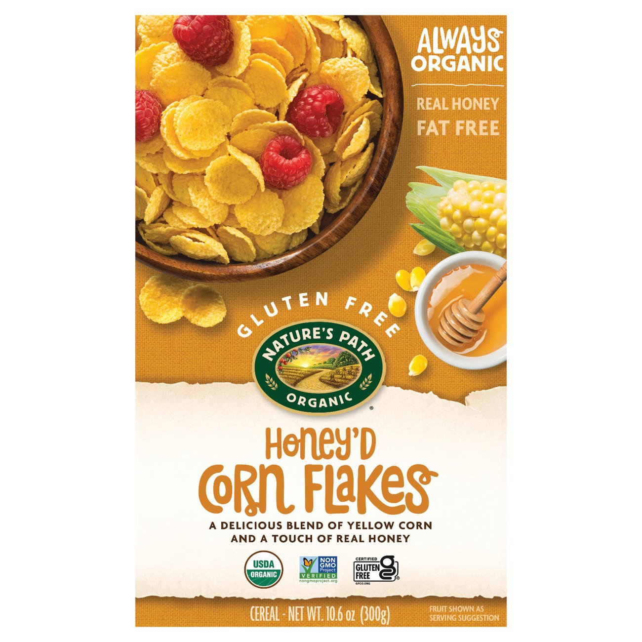 Nature's Path Honey'd Corn Flakes Cereal Shop Cereal at HEB