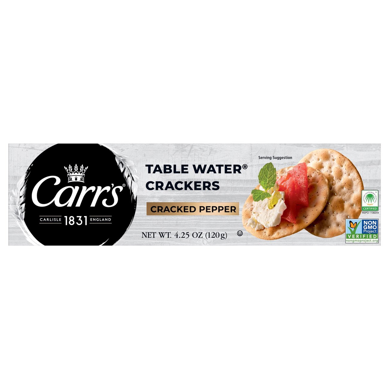 Carr's Table Water Crackers Cracked Pepper Shop Crackers