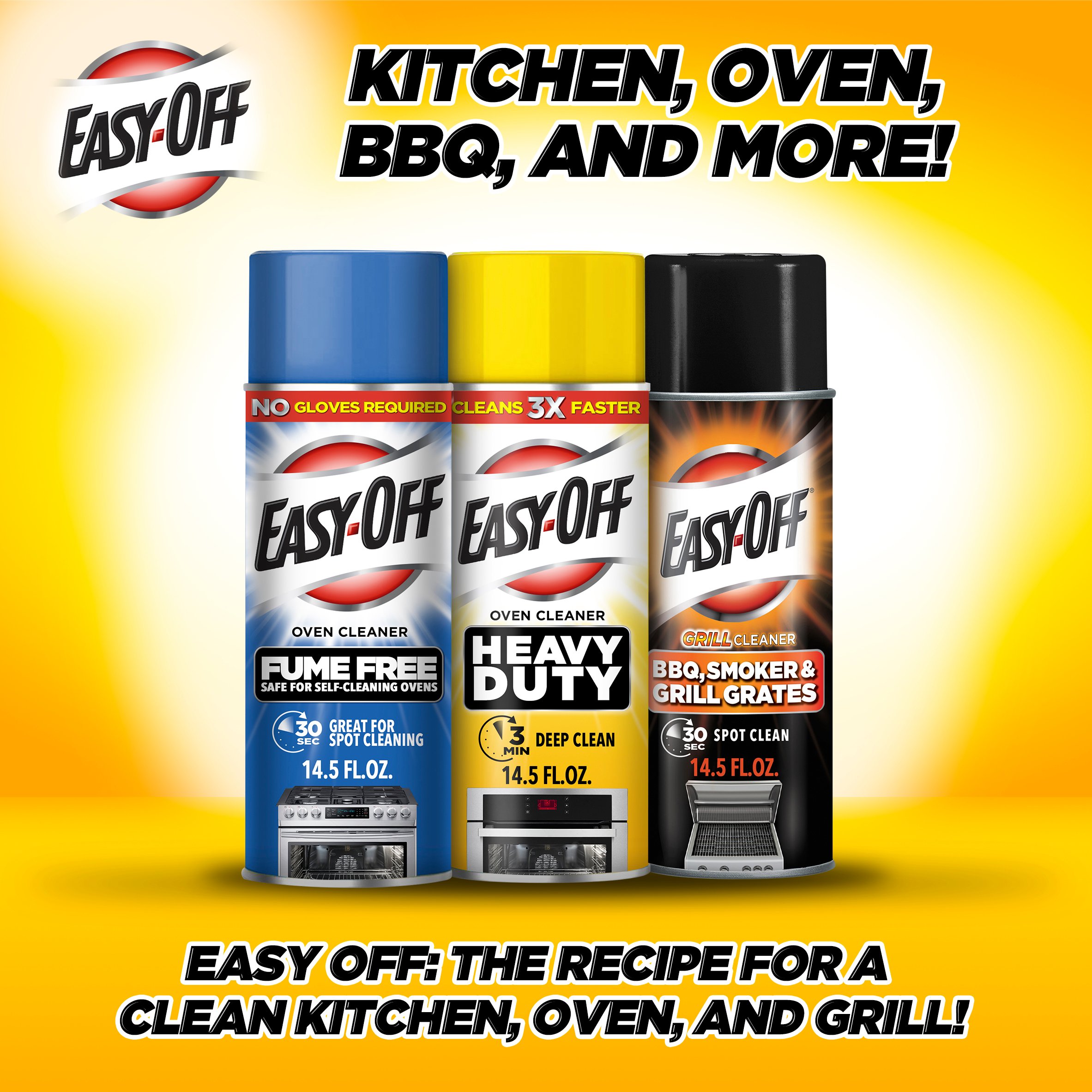 Easy-Off Fume Free Lemon Oven Cleaner Spray - Shop Oven & Stove Cleaners at  H-E-B