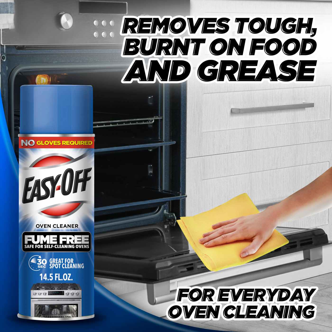  Easy-Off Fume Free Oven Cleaner Spray, Lemon, 24oz, Removes  Grease : Health & Household