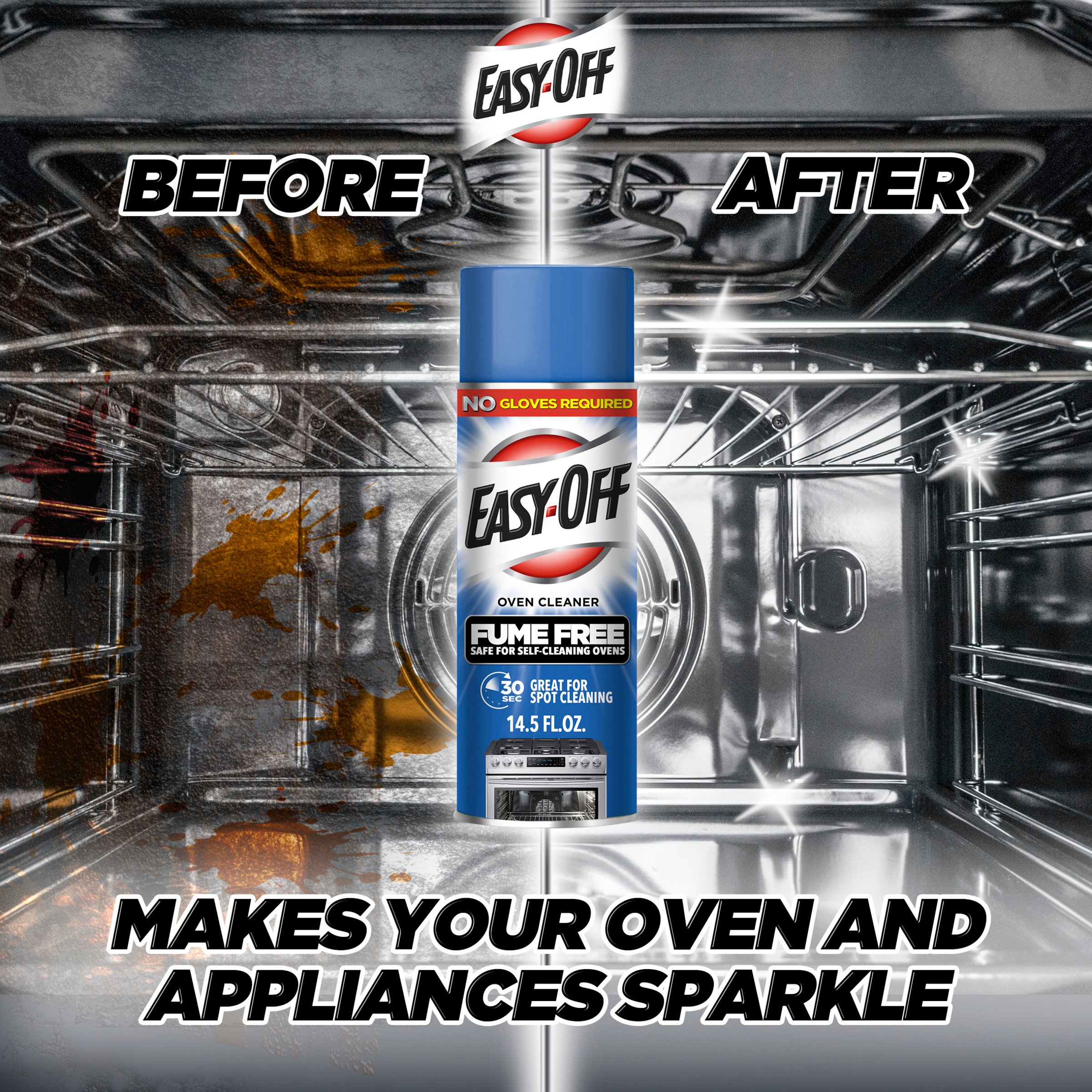 Easy-Off Fume Free Lemon Oven Cleaner Spray - Shop Oven & Stove Cleaners at  H-E-B