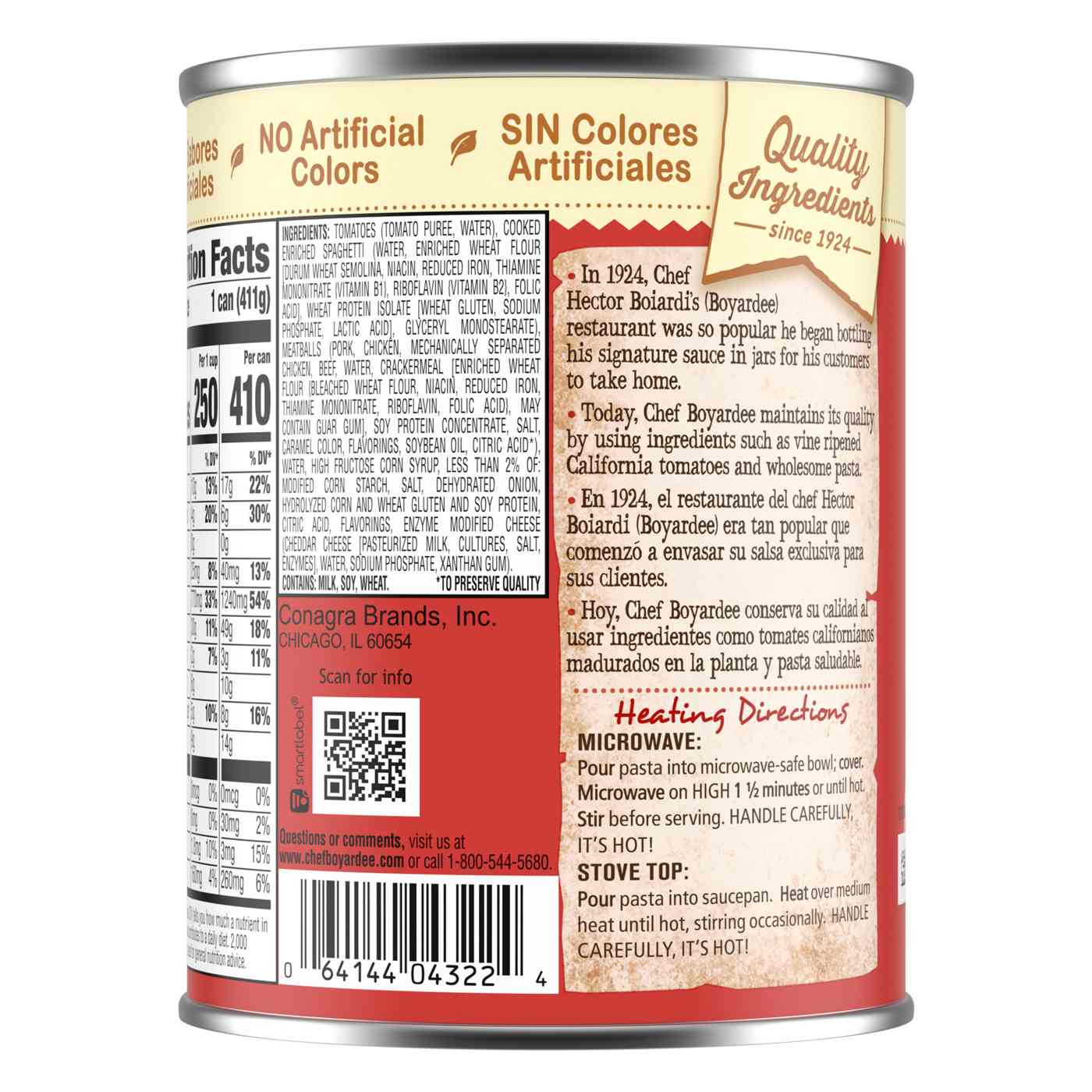 Chef Boyardee Spaghetti and Meatballs; image 4 of 7