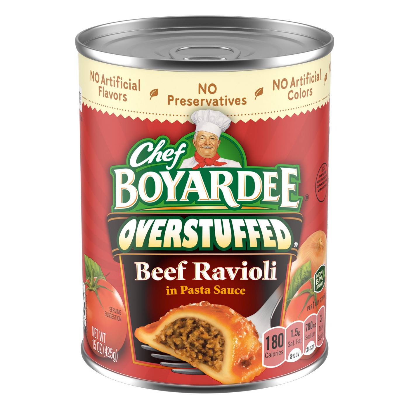 Chef Boyardee Overstuffed Beef Ravioli; image 1 of 7