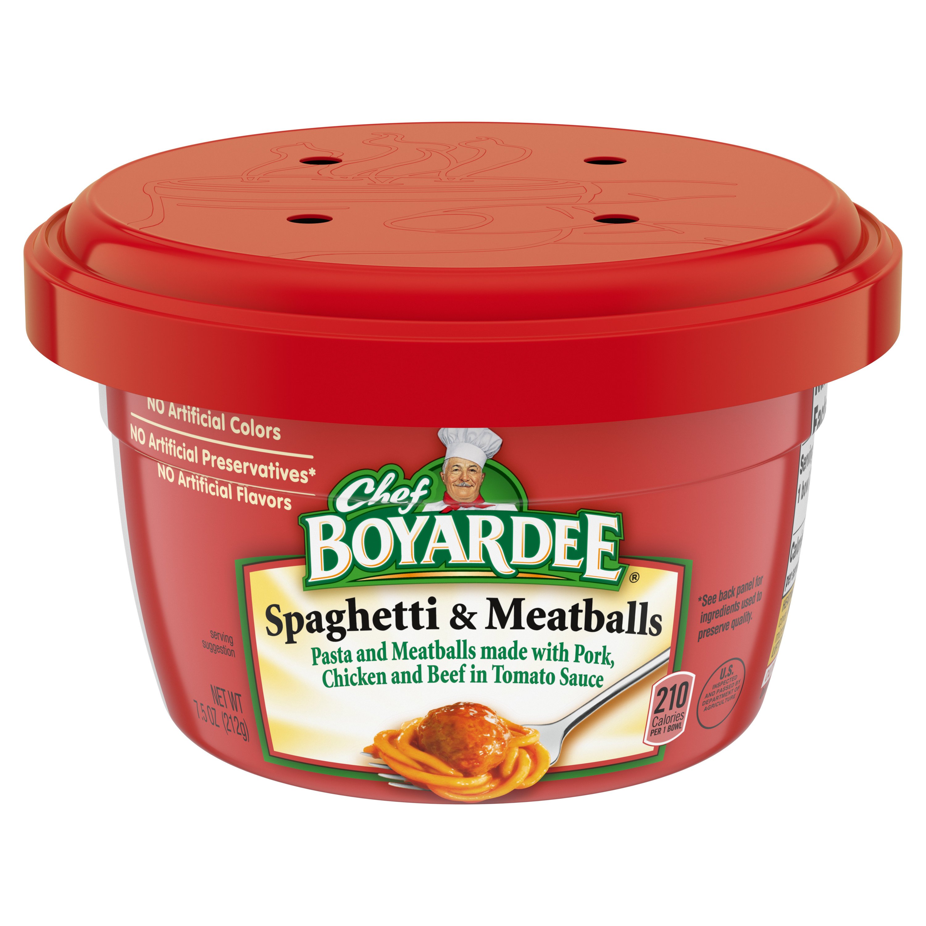 Chef Boyardee Spaghetti & Meatballs in Tomato Sauce - Shop Pantry Meals ...