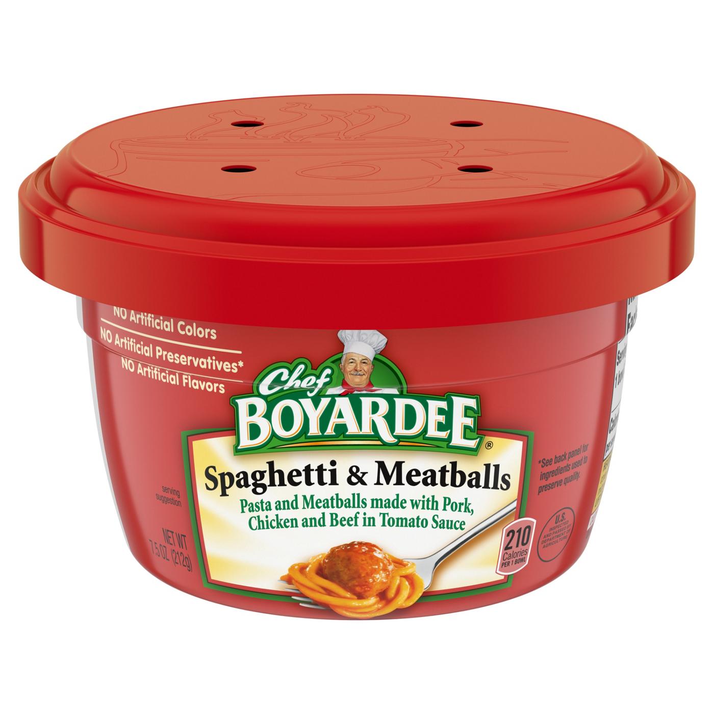 Chef Boyardee Spaghetti & Meatballs in Tomato Sauce; image 1 of 7