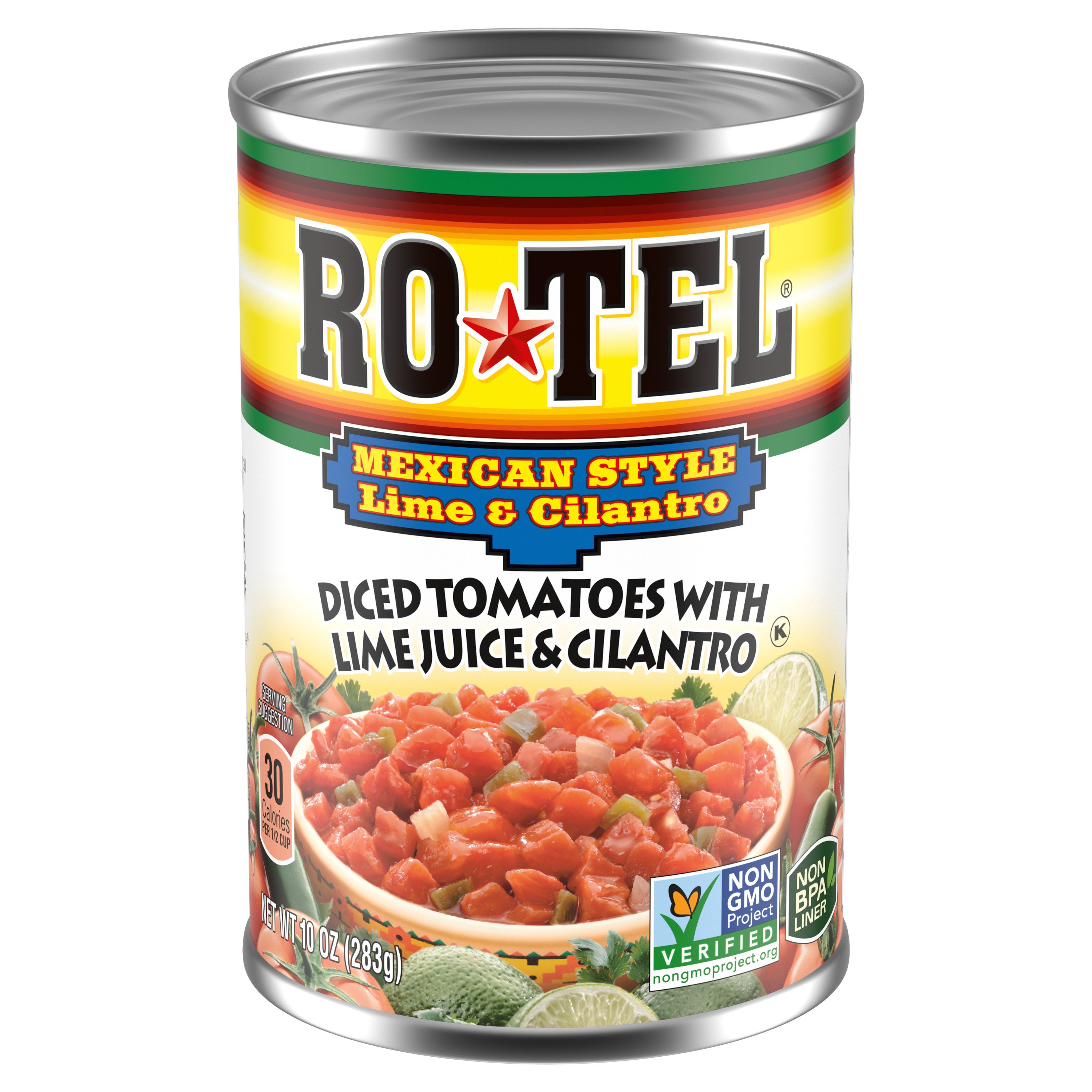 RO*TEL Mexican Style Lime and Cilantro Diced Tomatoes and Green