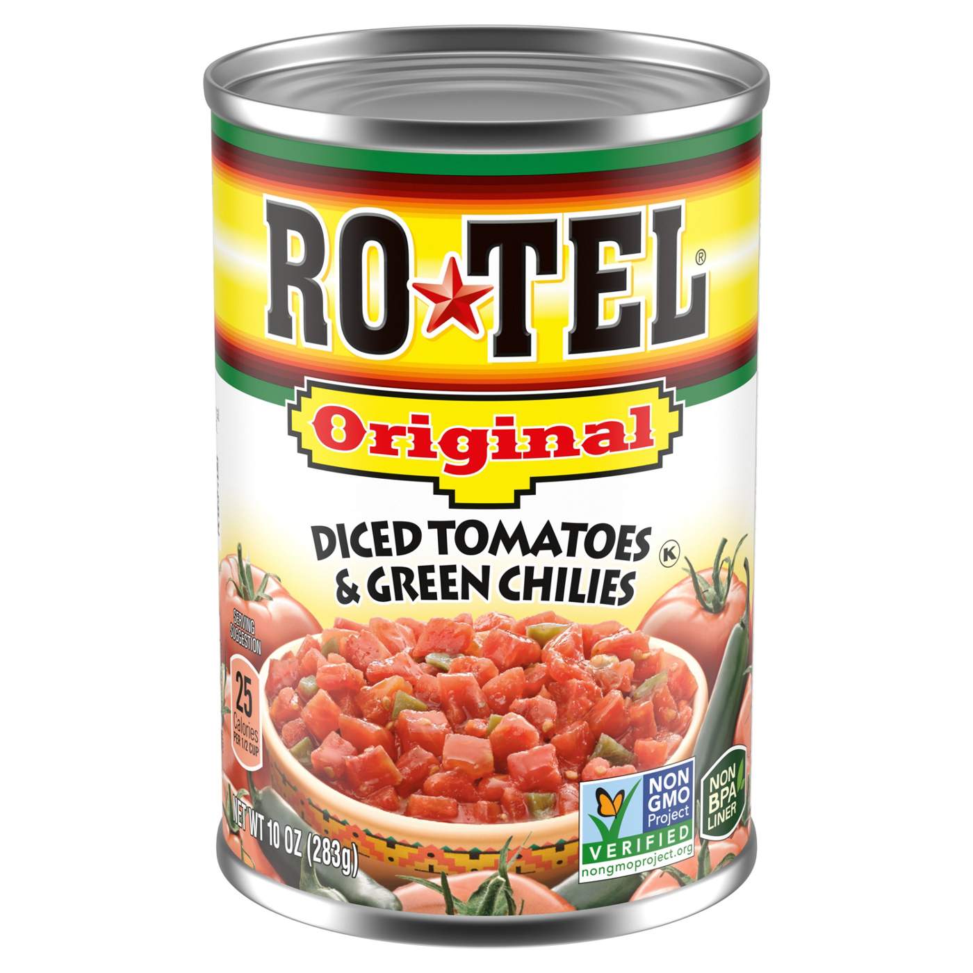 Ro-Tel Original Diced Tomatoes and Green Chilies; image 1 of 6