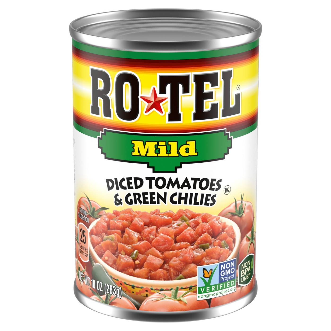 Ro-Tel Mild Diced Tomatoes and Green Chilies; image 1 of 6