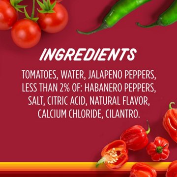 Ro-Tel Hot Diced Tomatoes With Habaneros, 10 oz