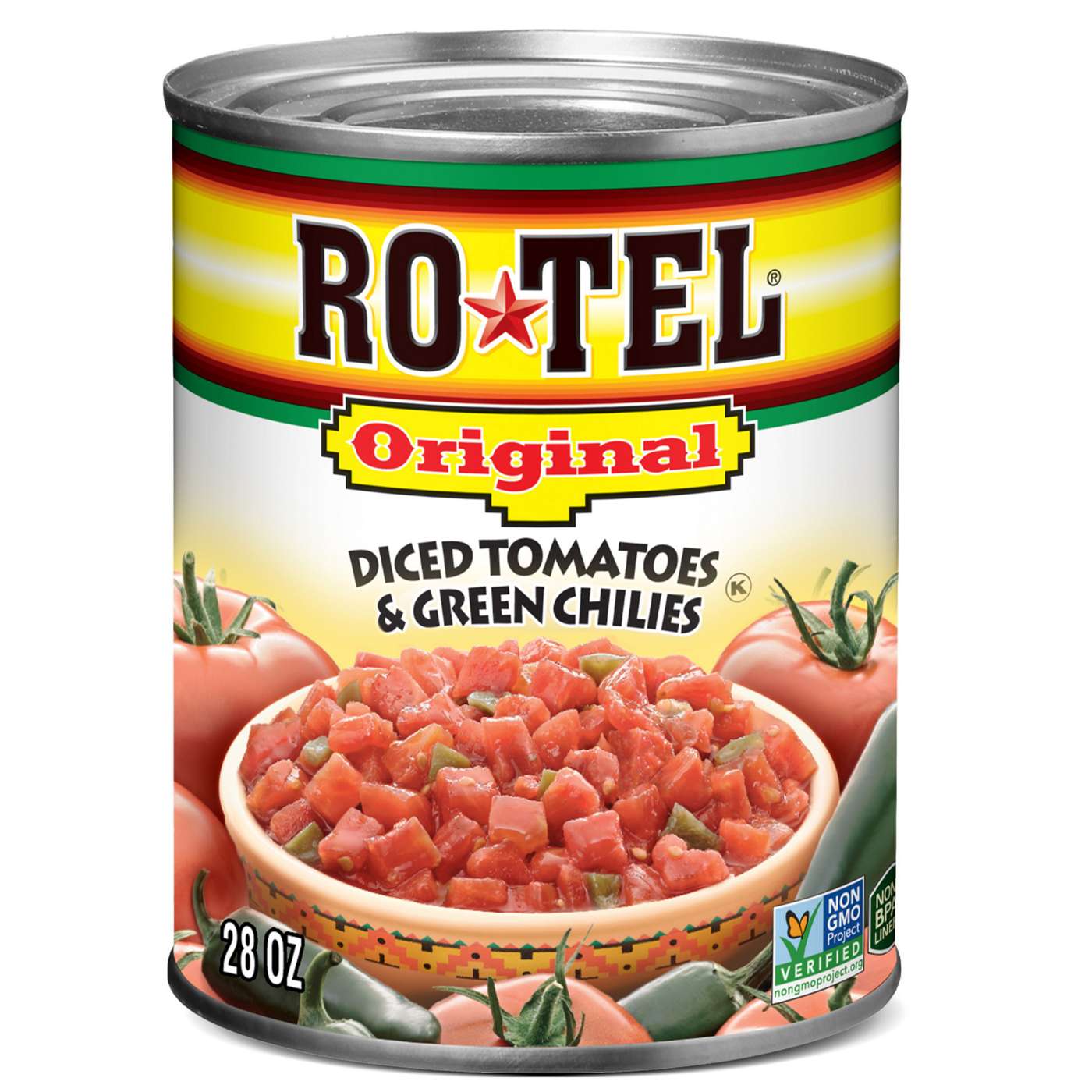 Ro-Tel Original Diced Tomatoes and Green Chilies; image 1 of 6