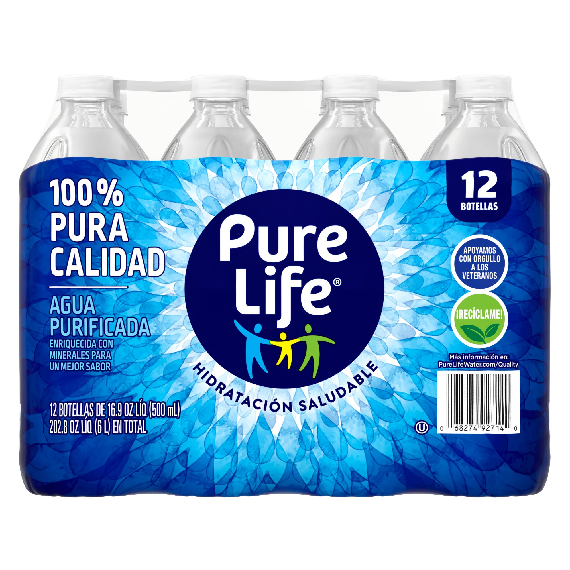 Meloso Conquista caloría Pure Life Purified Water, 16.9 oz Bottles - Shop Water at H-E-B