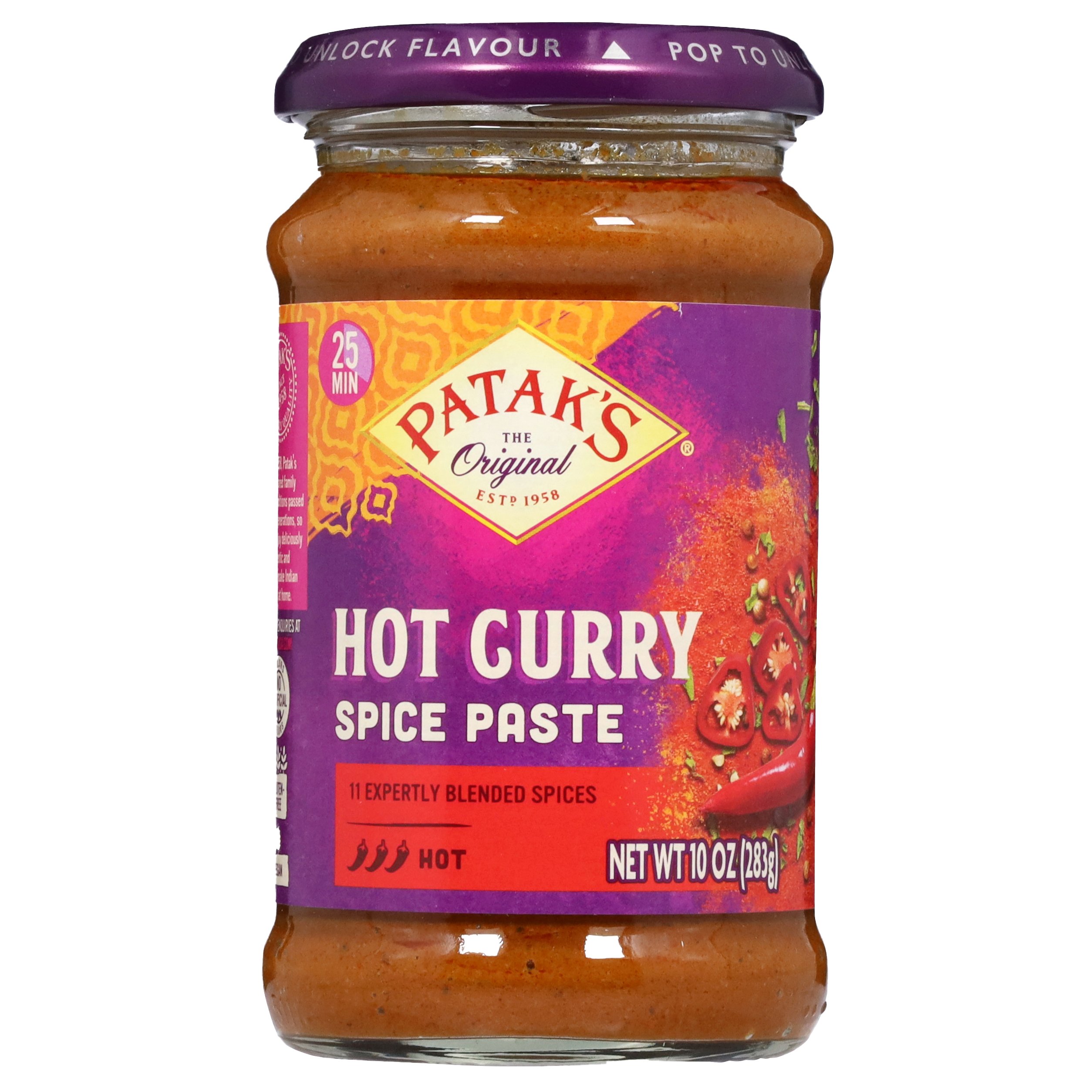 Patak's Hot Concentrated Curry Spice Paste Shop Cooking sauces at HEB