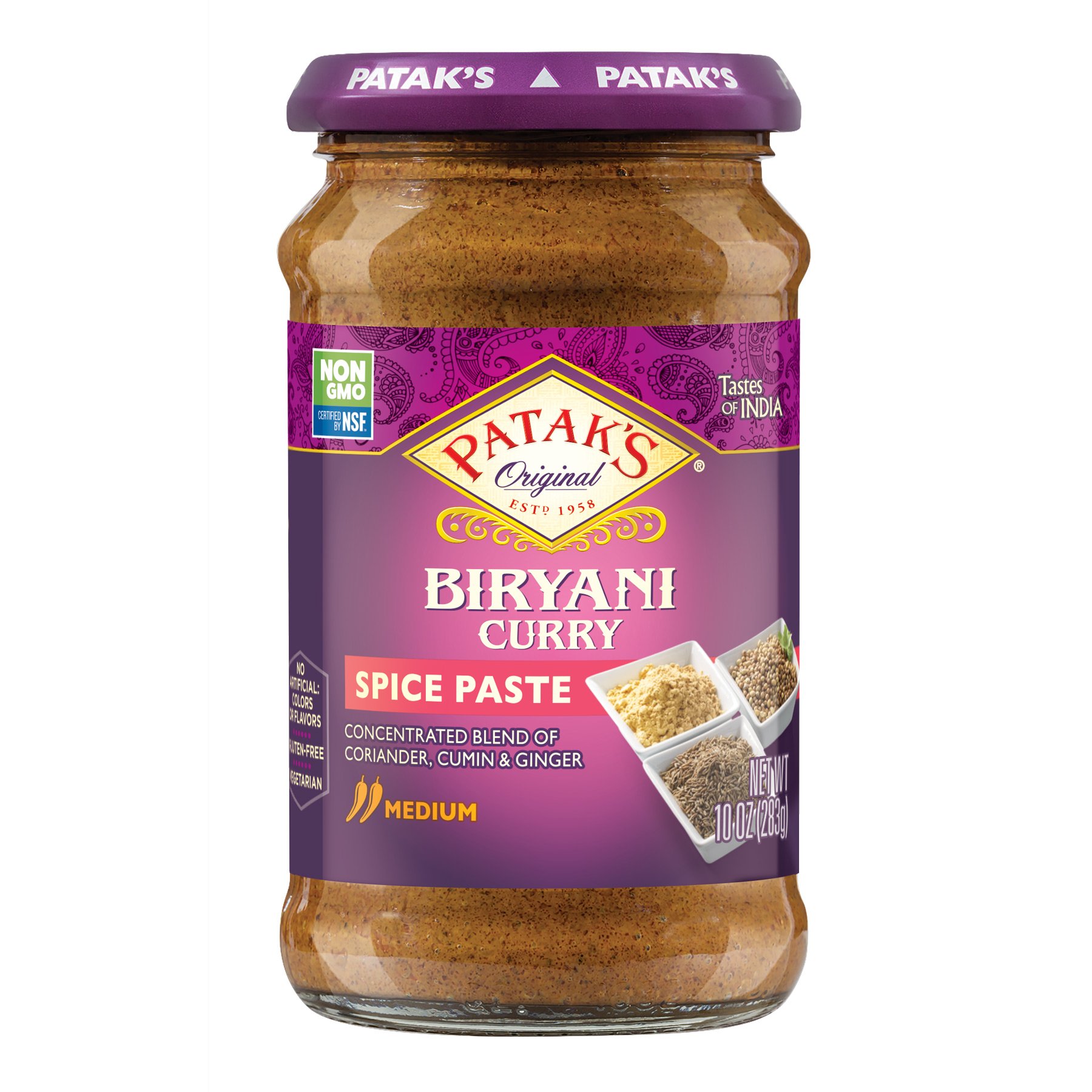 Patak's Medium Biryani Concentrated Curry Paste - Shop Herbs & Spices ...