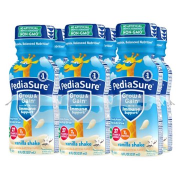 PediaSure Grow & Gain with Immune Support 7g Protein Shake for Kids - Vanilla, 8 oz Bottles
