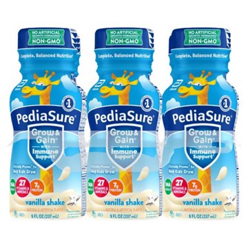 PediaSure Grow & Gain with Immune Support 7g Protein Shake for Kids - Vanilla, 8 oz Bottles, 6 pk