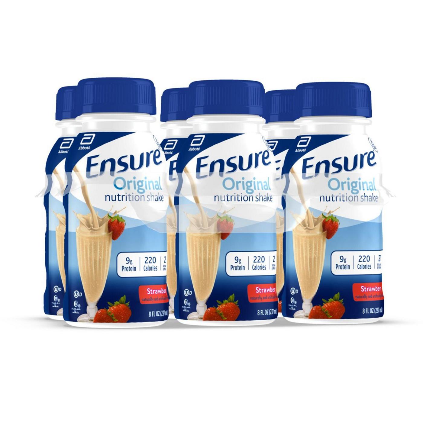 Ensure Original Nutrition Shakes 6 pk Bottles - Strawberry; image 10 of 11
