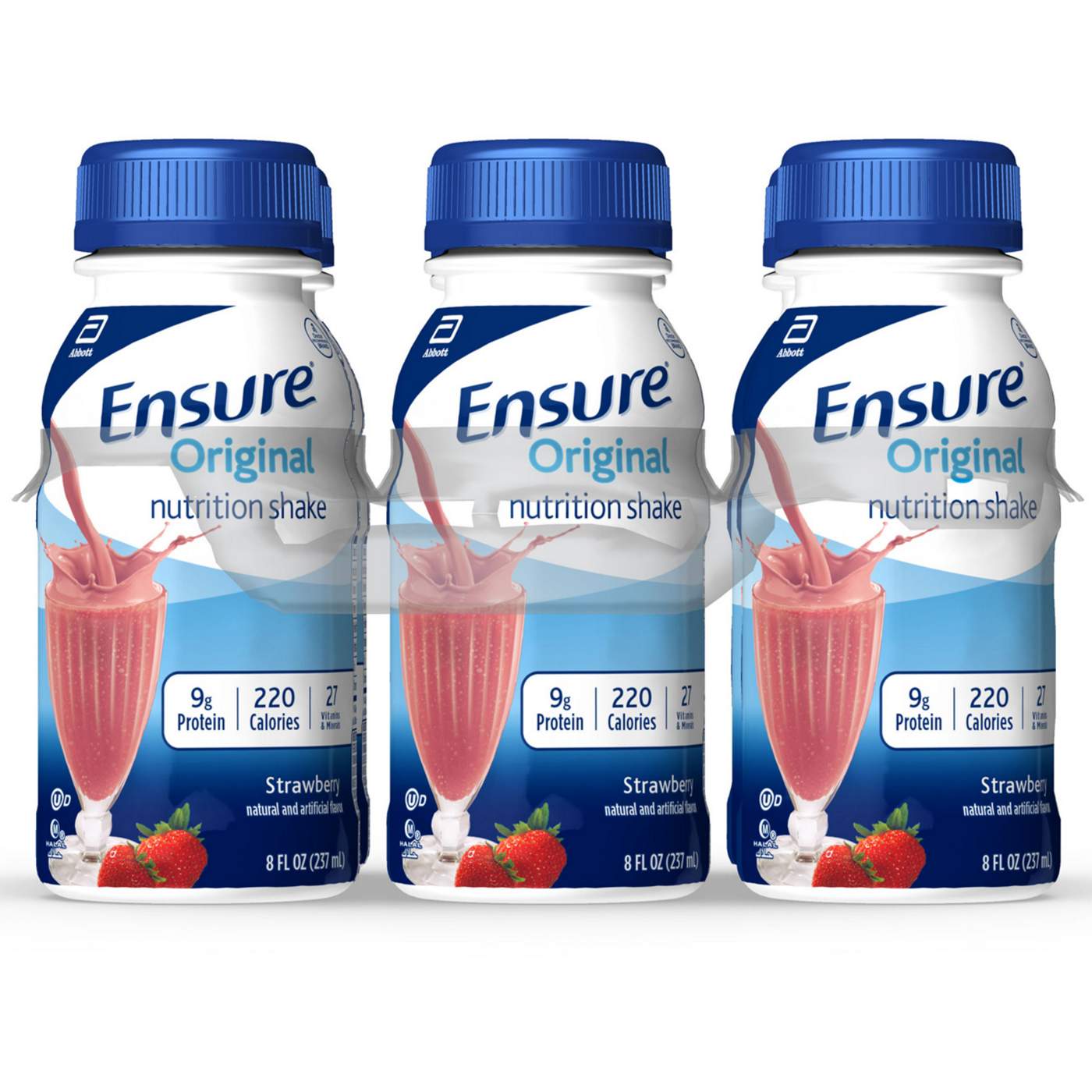 Ensure Original Nutrition Shake - Strawberry, 6 pk; image 1 of 10