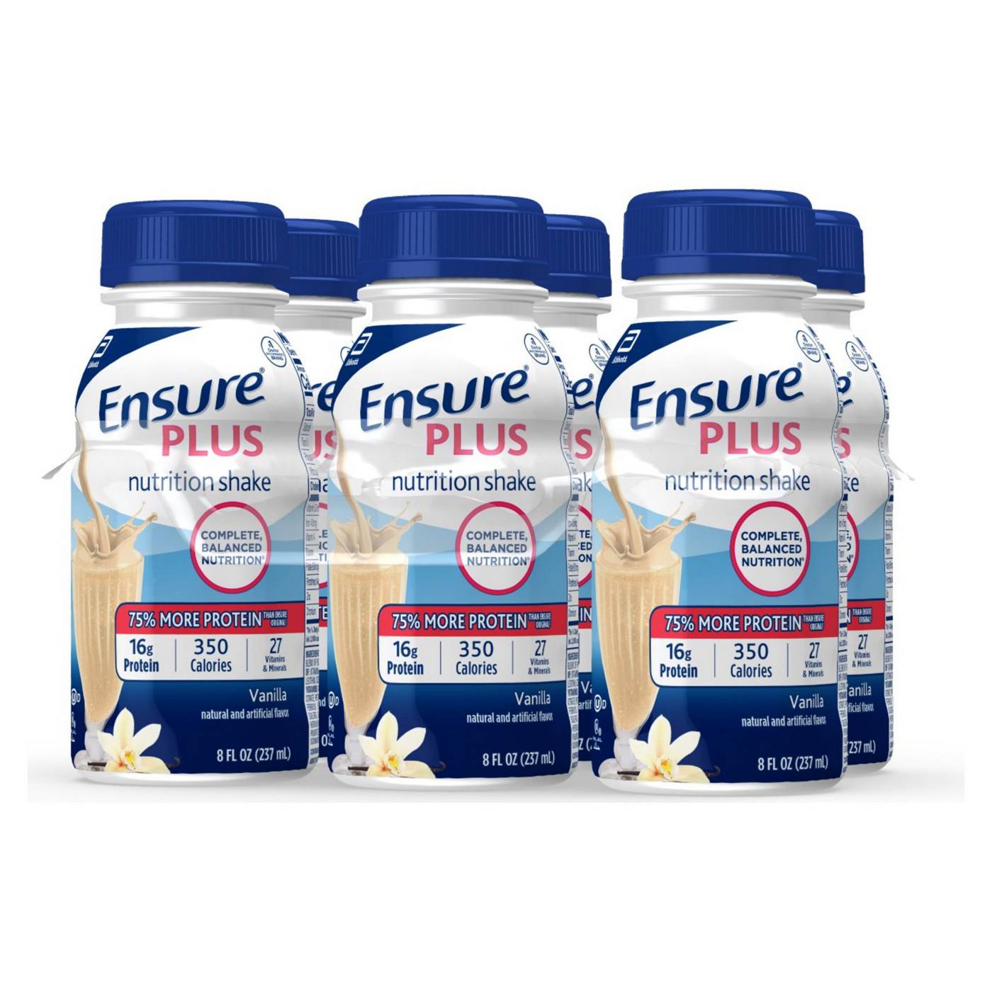Ensure Plus Nutrition Shake Vanilla Ready-to-Drink 8 fl oz Bottles; image 3 of 11