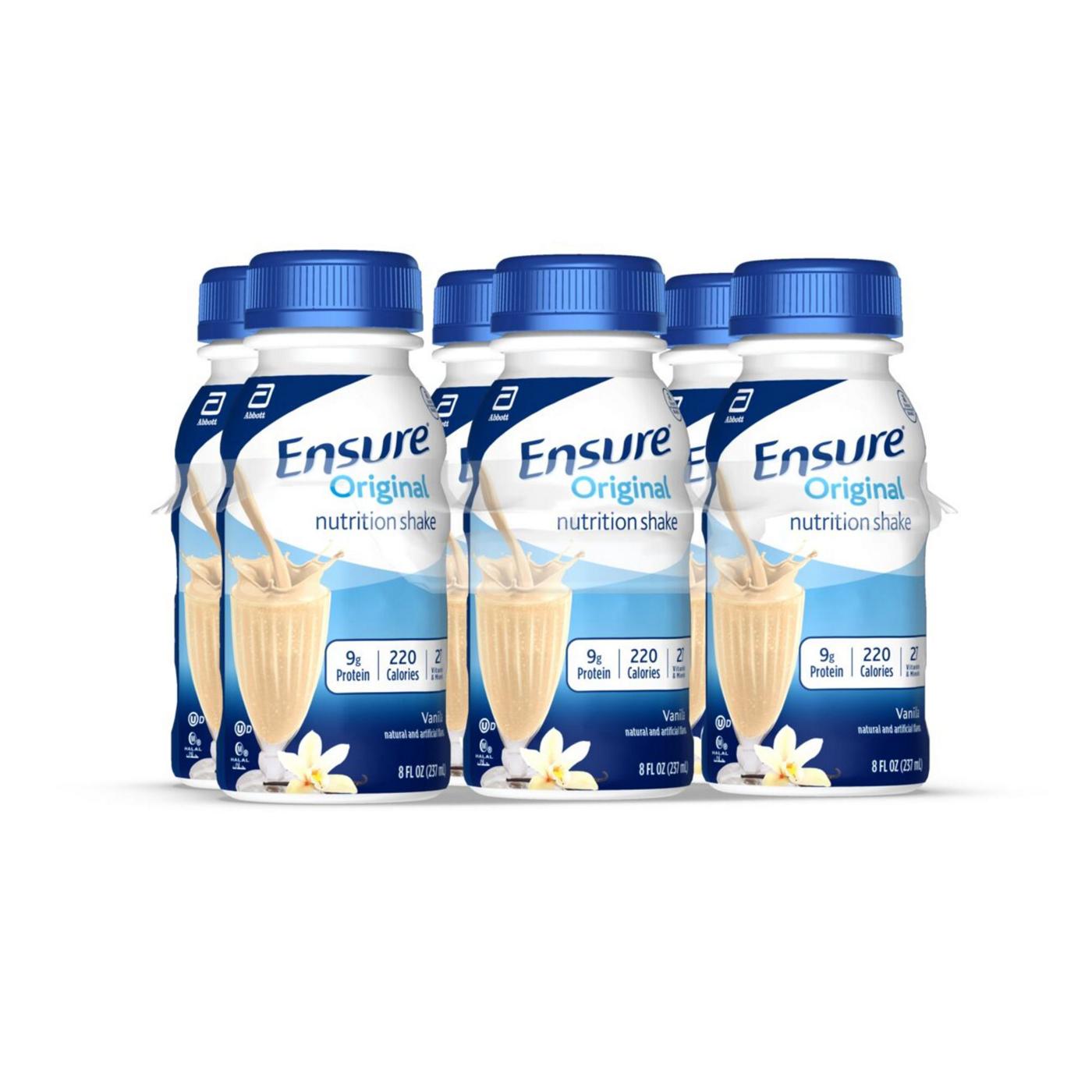 Ensure Original Nutrition Shakes 6 pk Bottles - Vanilla; image 8 of 10
