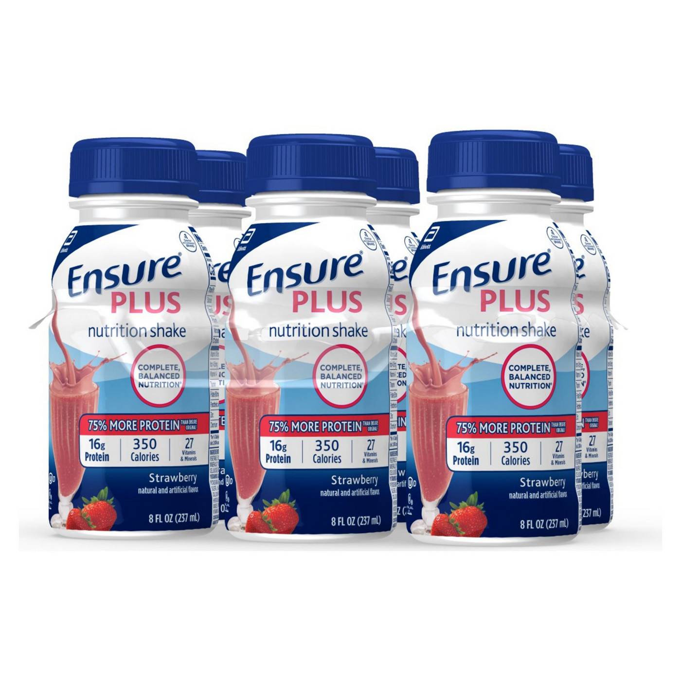 Ensure Plus Nutrition Shake Strawberry Ready-to-Drink 8 fl oz Bottles; image 5 of 5