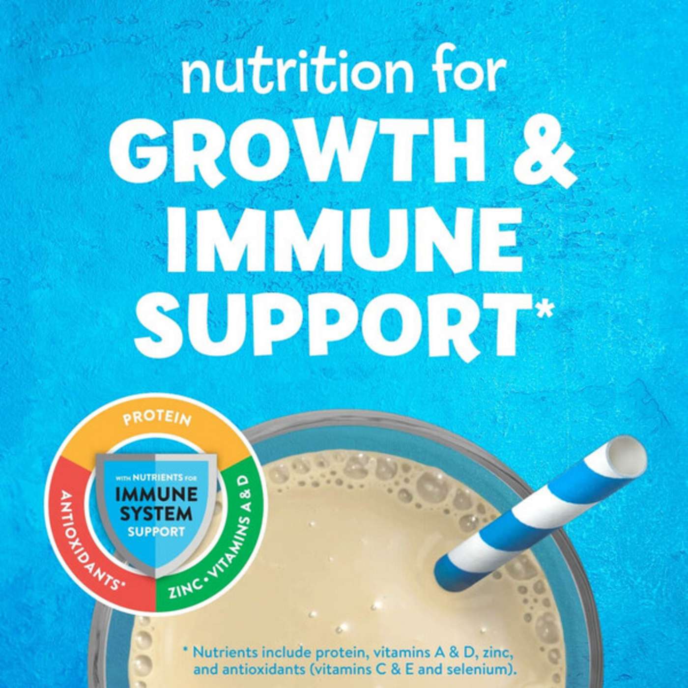 PediaSure Grow & Gain with Fiber Nutrtional Shake for Kids - Vanilla, 8 oz Bottles; image 4 of 11