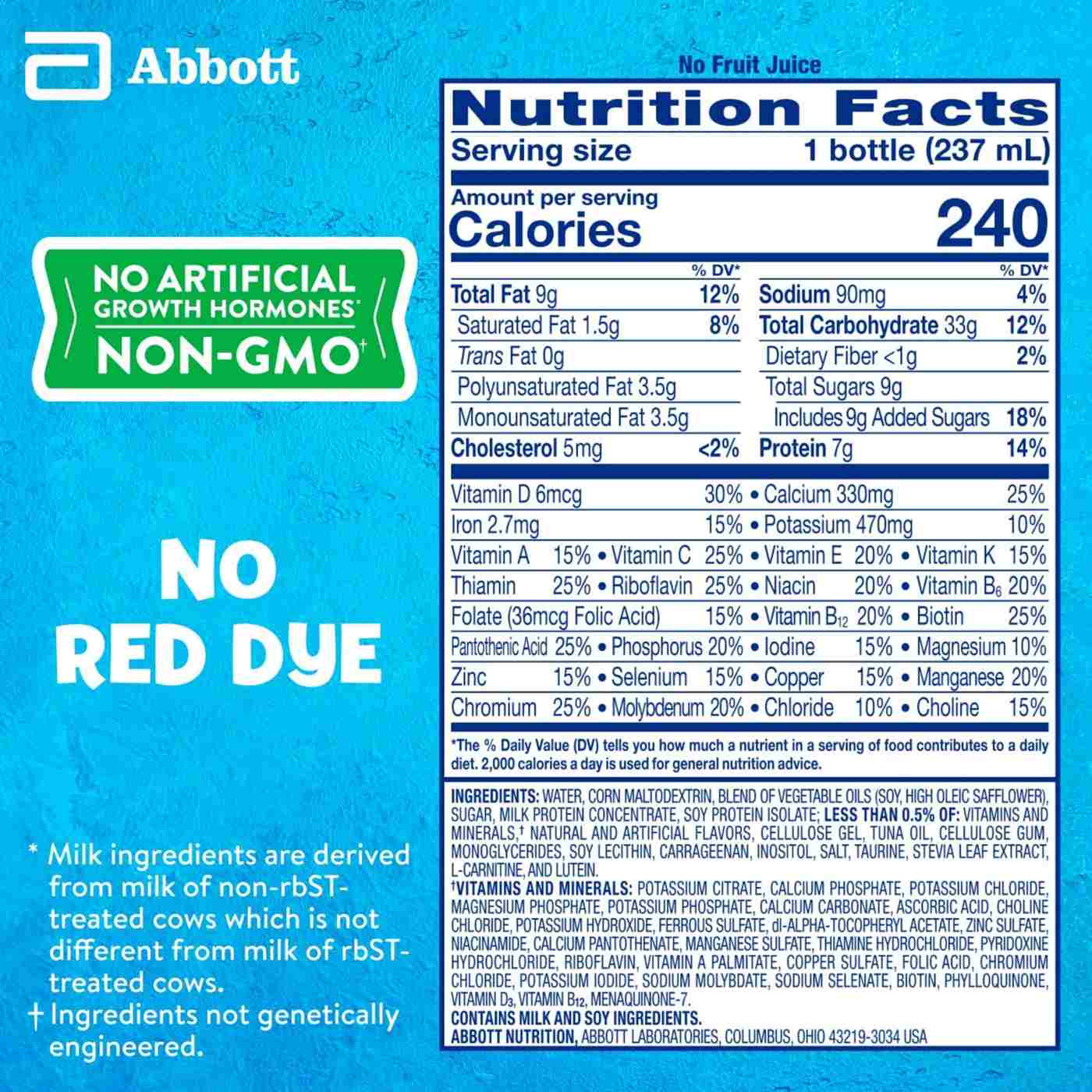 PediaSure Grow & Gain with Immune Support 7g Protein Shake for Kids - Strawberry, 8 oz Bottles; image 8 of 11