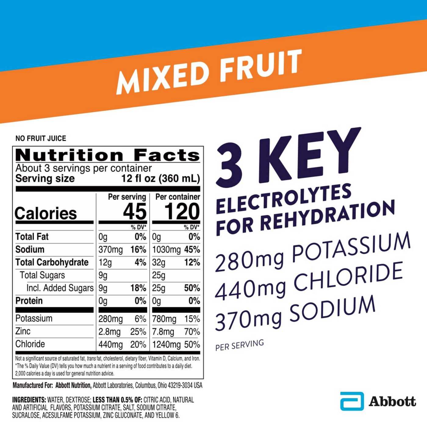 Pedialyte Electrolyte Solution - Mixed Fruit; image 9 of 9