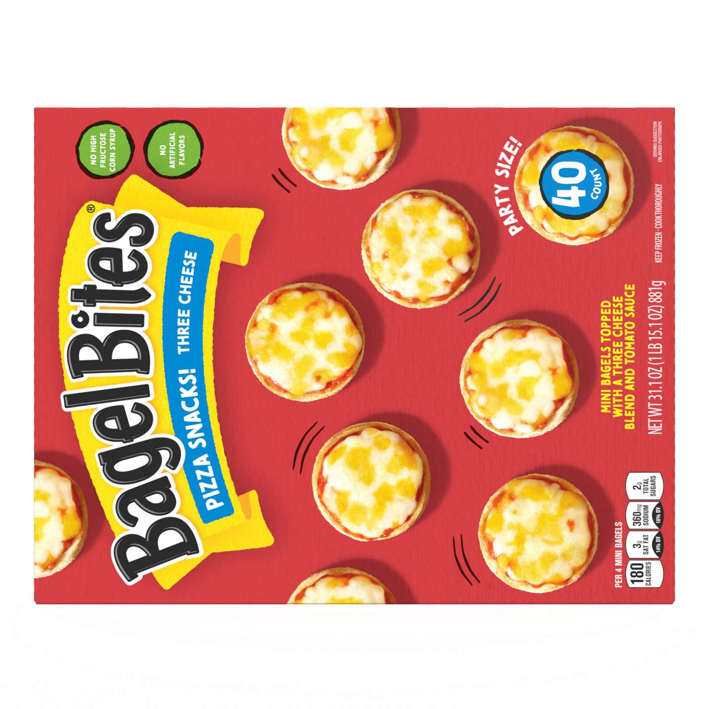 Bagel Bites Three Cheese Mini Bagels Party Size; image 2 of 9