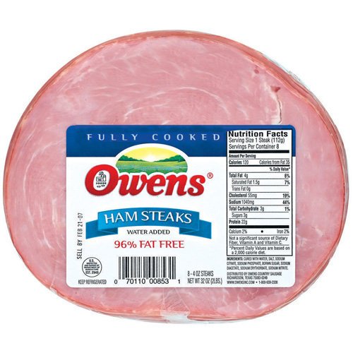 Owens Sliced Ham Steaks Shop Meat at HEB