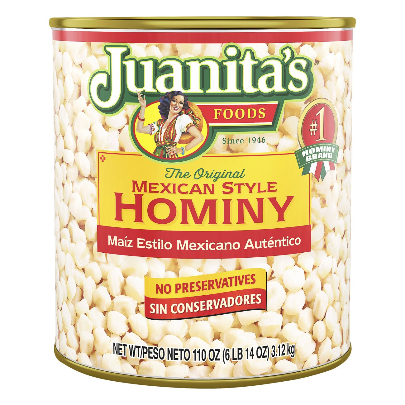 Juanita's Mexican Style Hominy Can Shop Corn at HEB