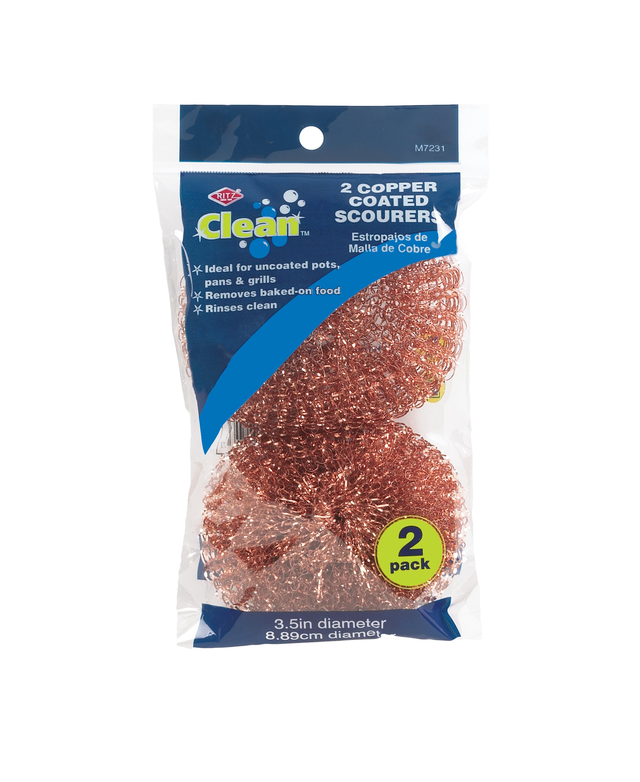 Ritz Copper Mesh Scourers, 2PK - Shop Sponges & scrubbers at H-E-B